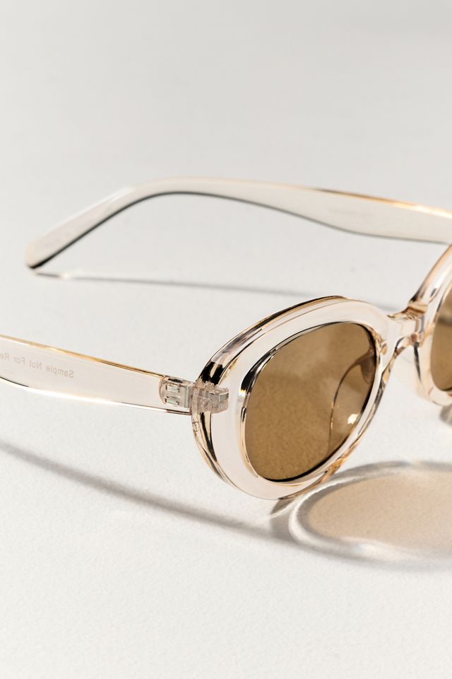 Transparent Oval Sunglasses #4