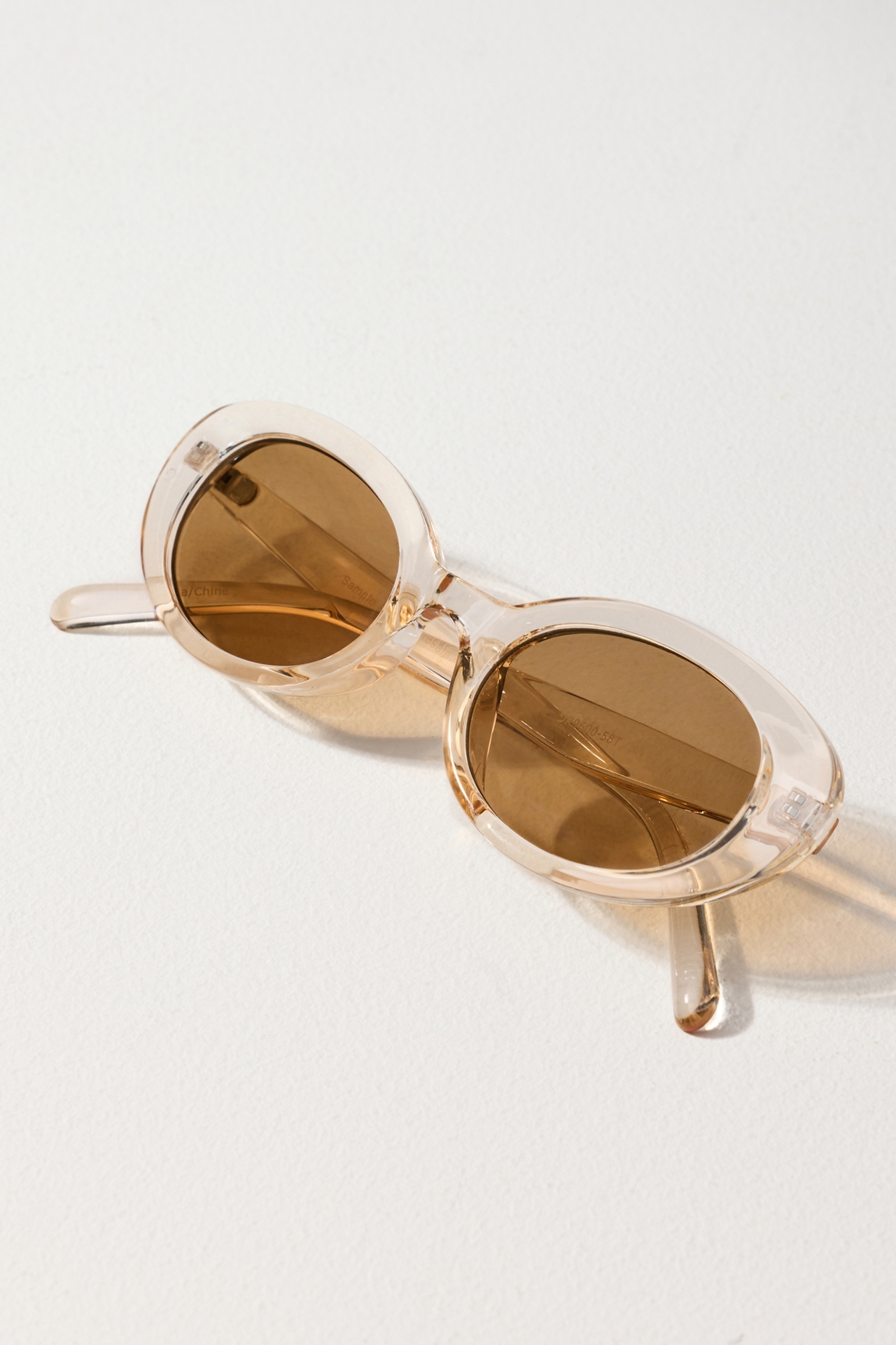 Transparent Oval Sunglasses
