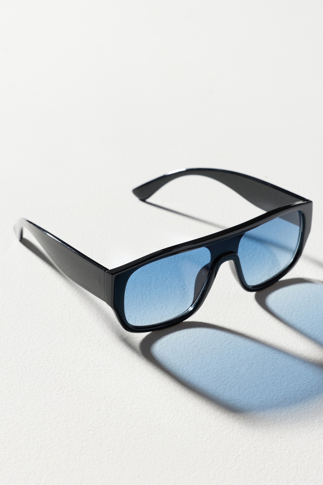 Flat Top Shield Aviator Sunglasses