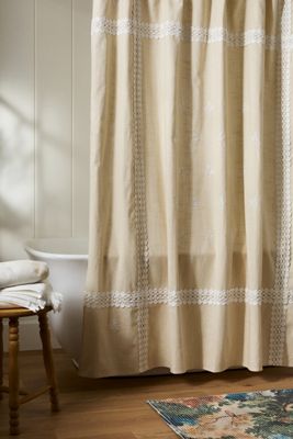 Heirloom Cotton Lace Shower Curtain