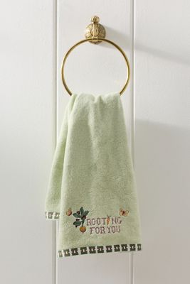 Garden Cotton Embroidered Icon Hand Towels