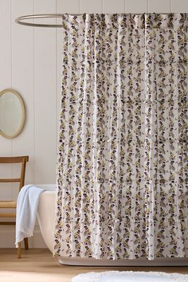 Bristol Cotton Floral Printed Shower Curtain