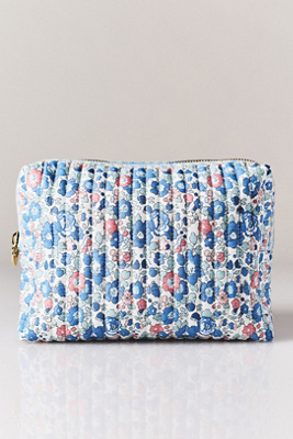 Stoney Clover Lane Large Quilted Pouch In Blue