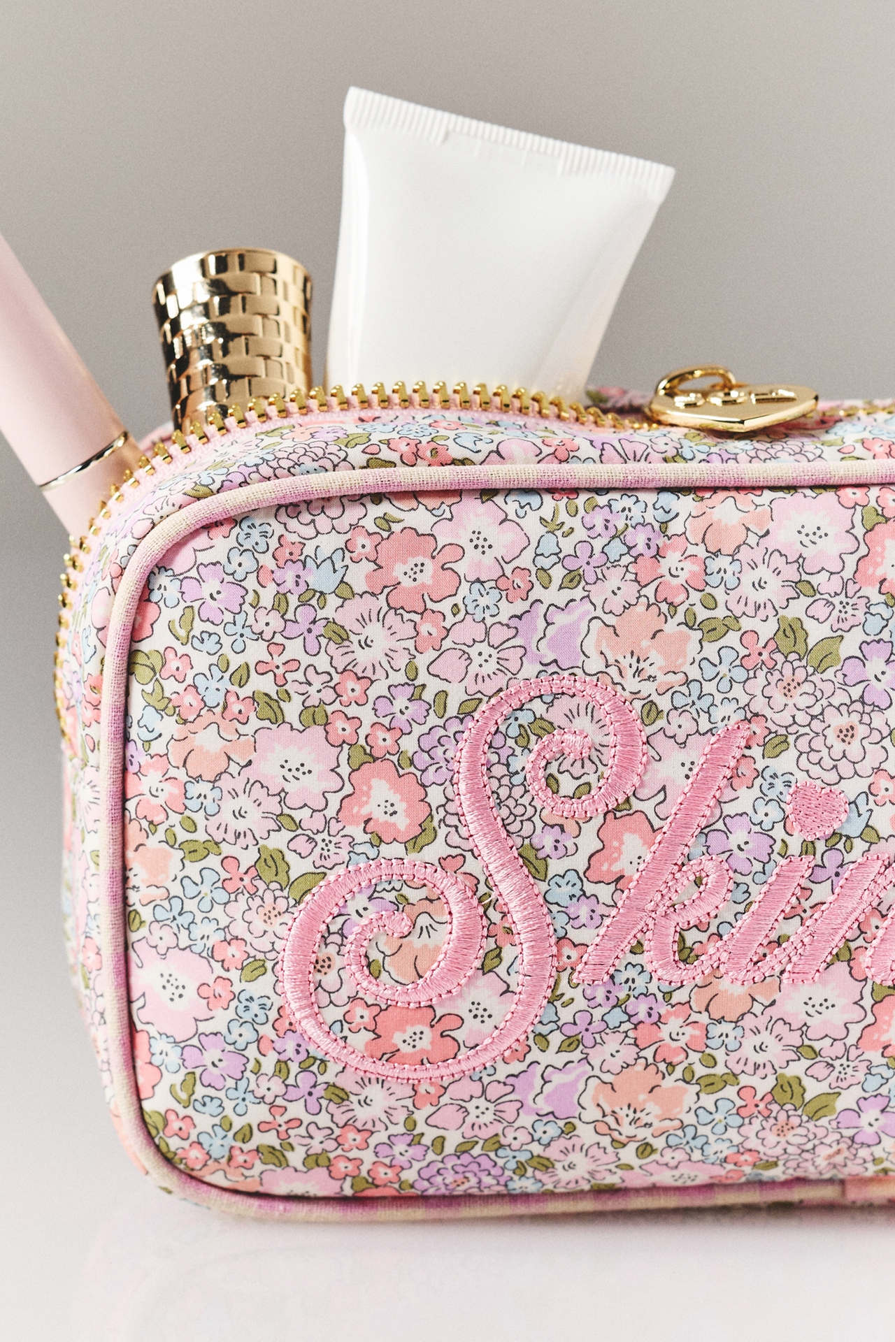 Stoney Clover Lane Embroidered Small Pouch