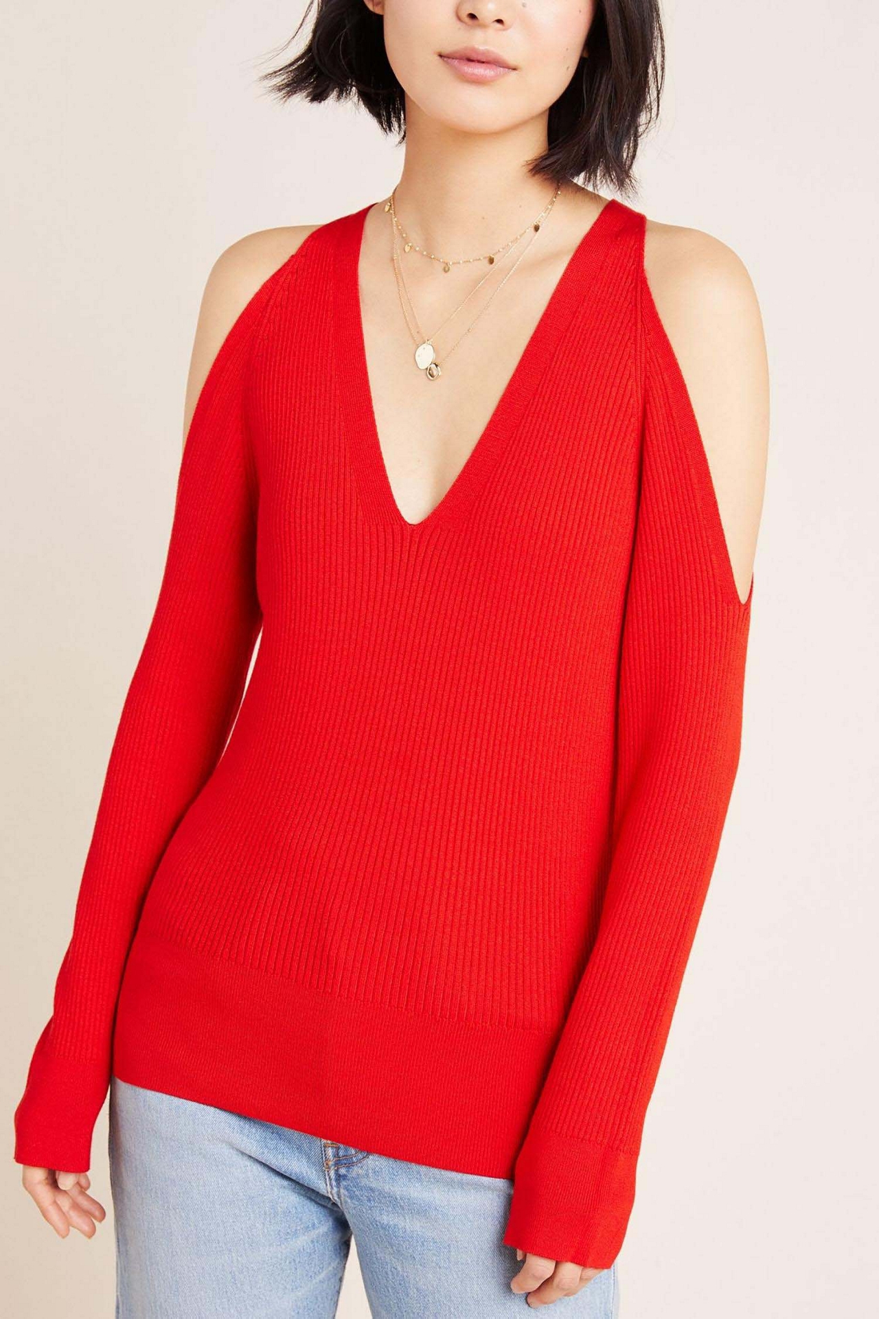 Fontaine Open-Shoulder Sweater