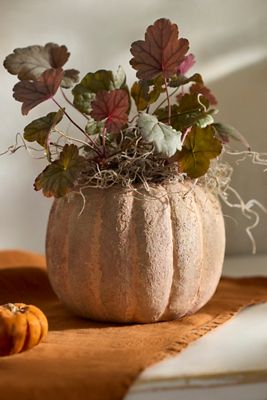 Pumpkin Stoneware Planter