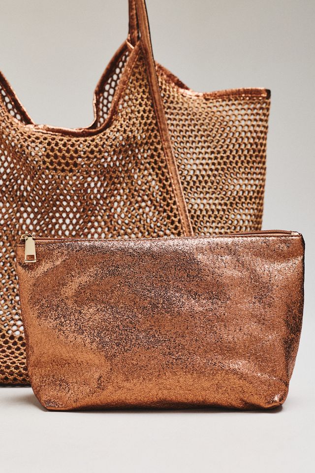 Shiraleah Sandra Metallic Mesh Tote Bag #2