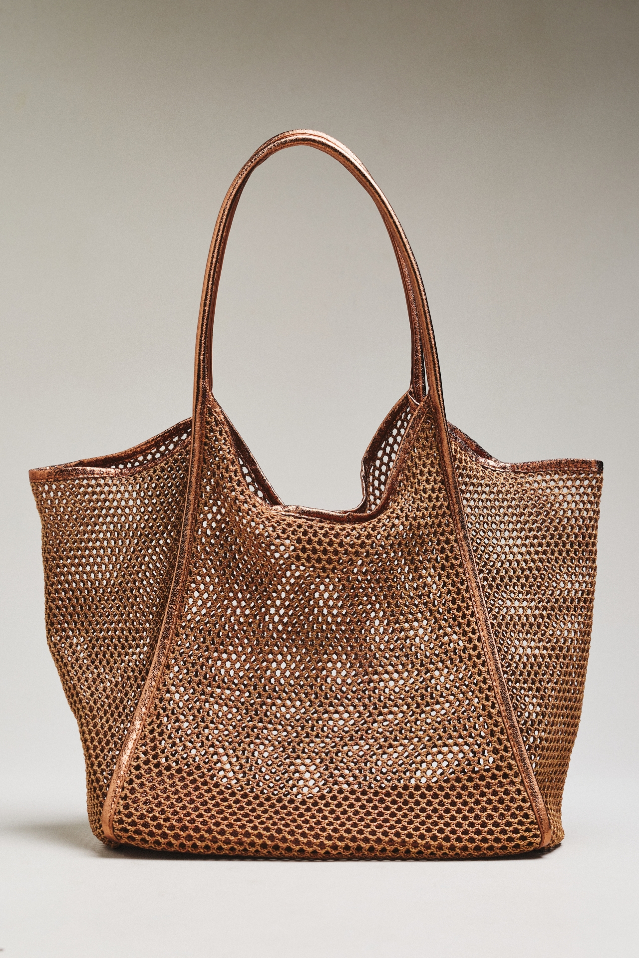 Shiraleah Sandra Metallic Mesh Tote Bag