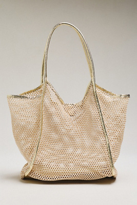 Shiraleah Sandra Metallic Mesh Tote Bag | Anthropologie
