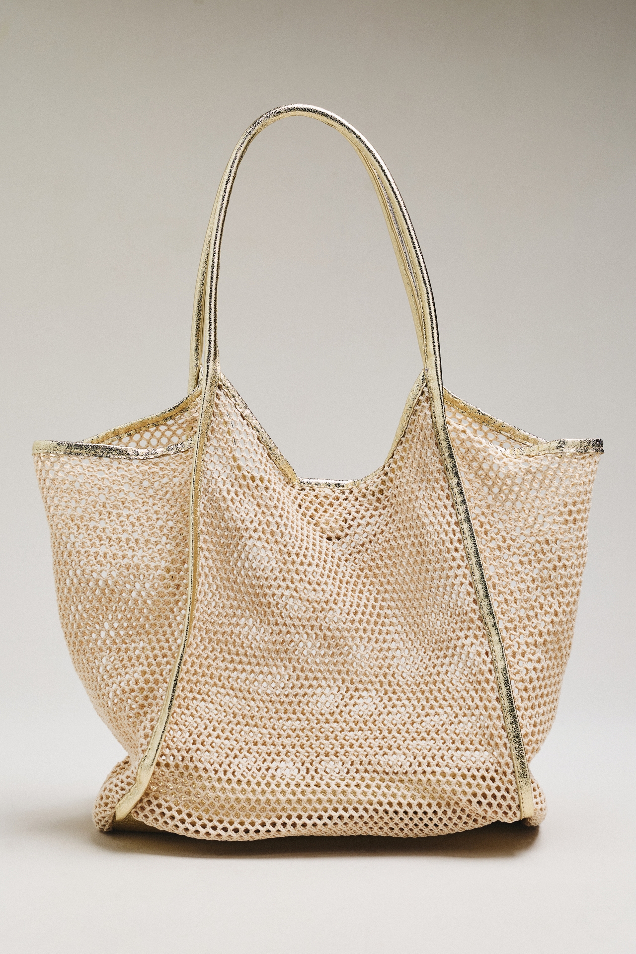 Shiraleah Sandra Metallic Mesh Tote Bag