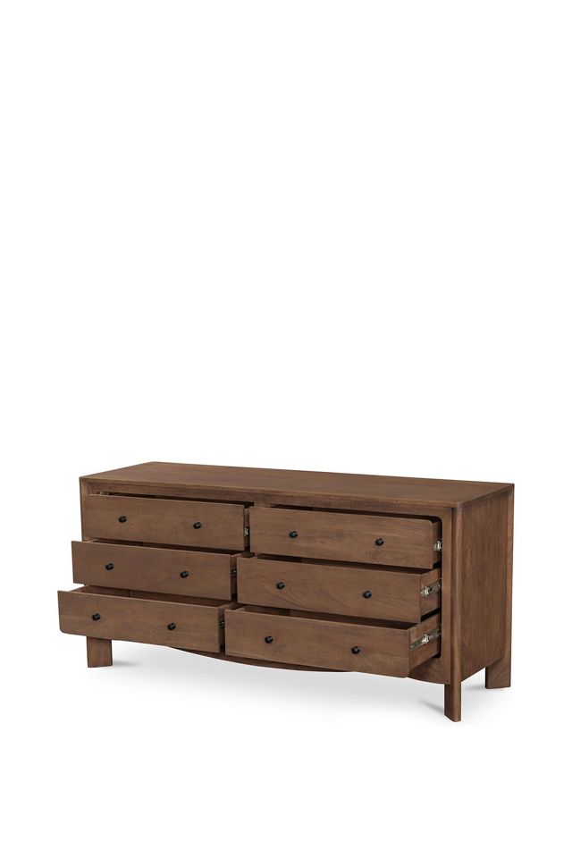 Mabel Oak Six-Drawer Dresser #2
