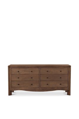 Mabel Oak Six-Drawer Dresser
