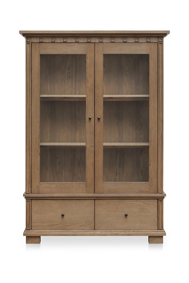 Lillian Ash Wood Curtained Cabinet #2