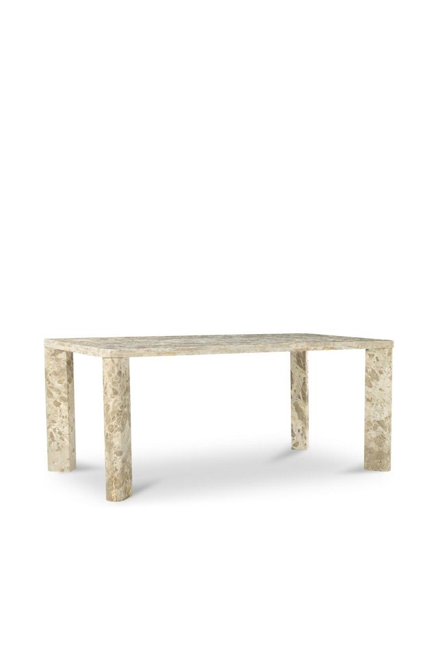 Segment Marble 30" Dining Table #1