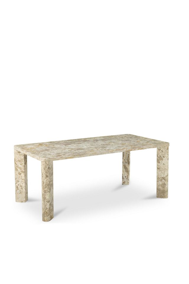 Segment Marble 30" Dining Table #2