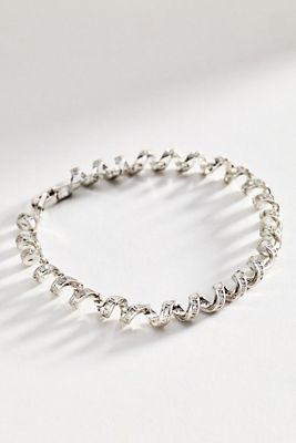 Spiral Crystal Bracelet