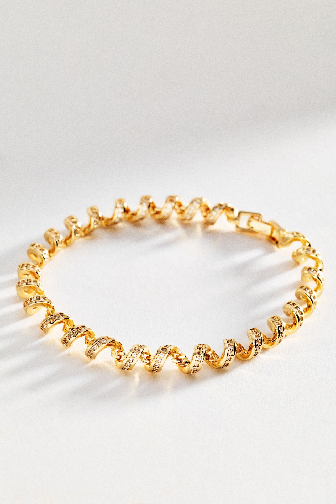 Spiral Crystal Bracelet