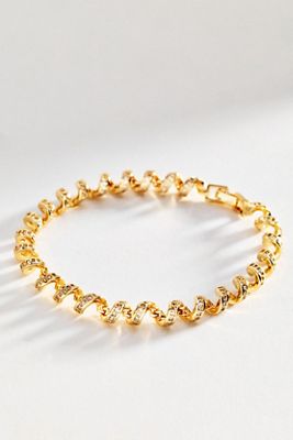 Spiral Crystal Bracelet