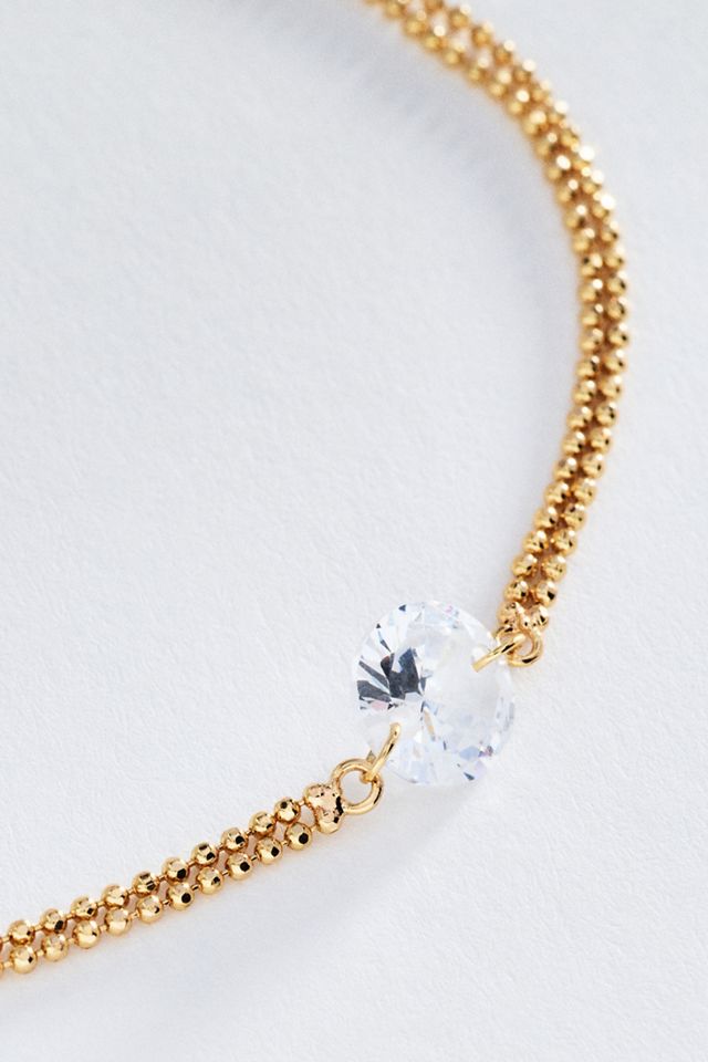 Delicate Floating Crystal Bracelet #1