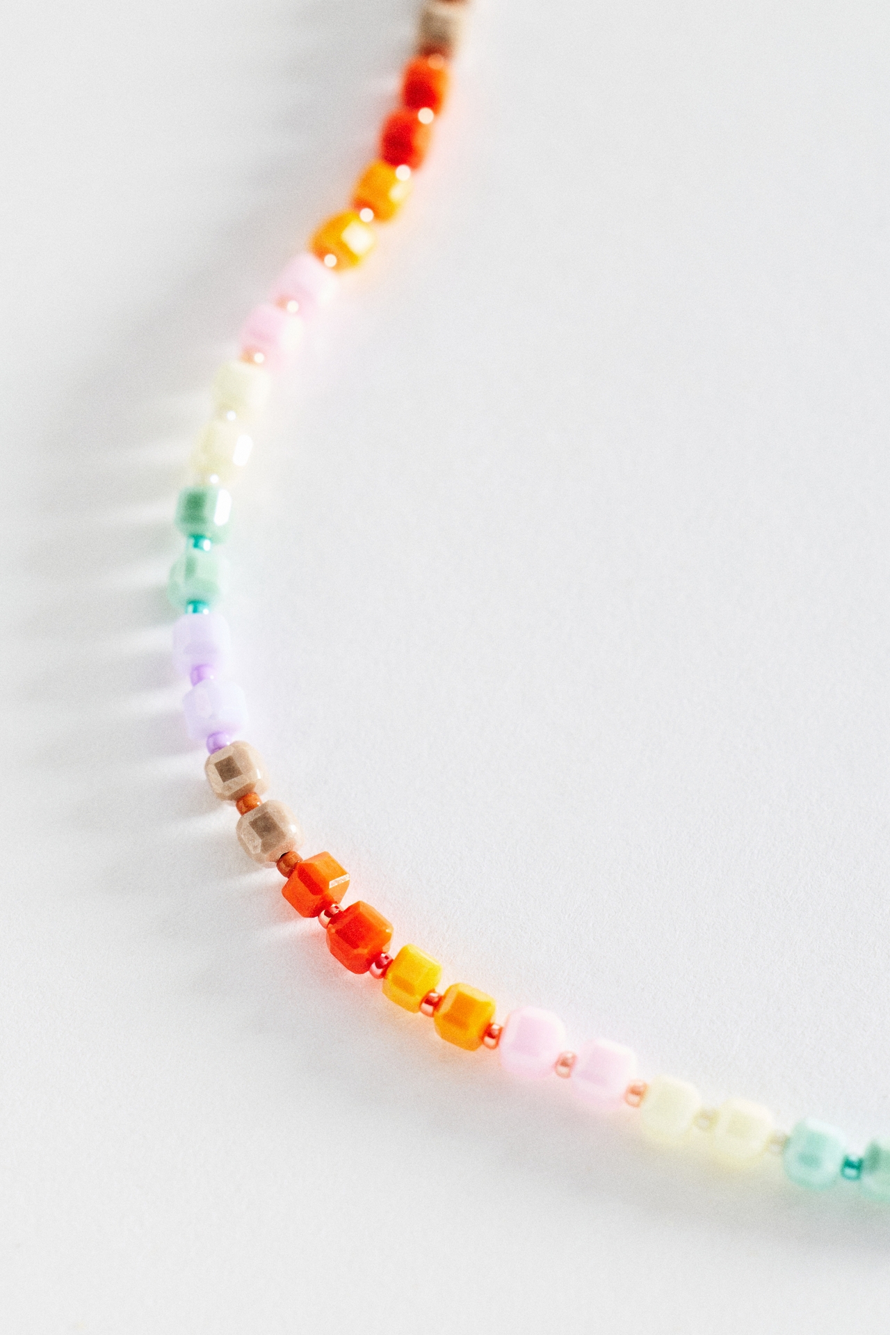 Multi-Color Beaded Collar Necklace