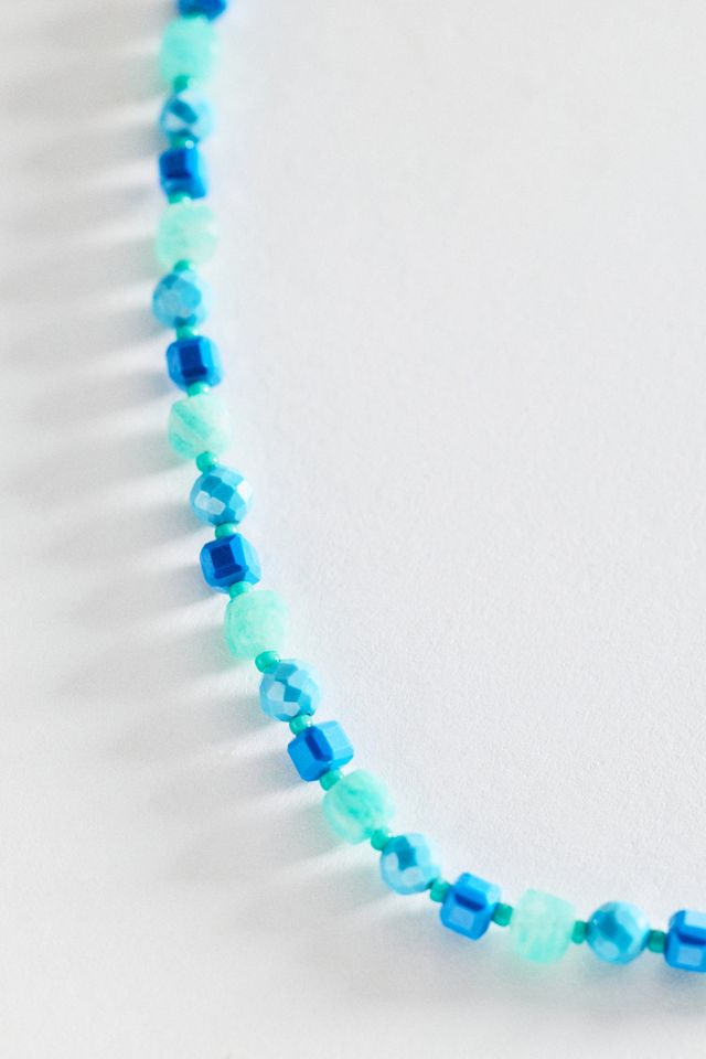 Multi-Colour Beaded Collar Necklace #1