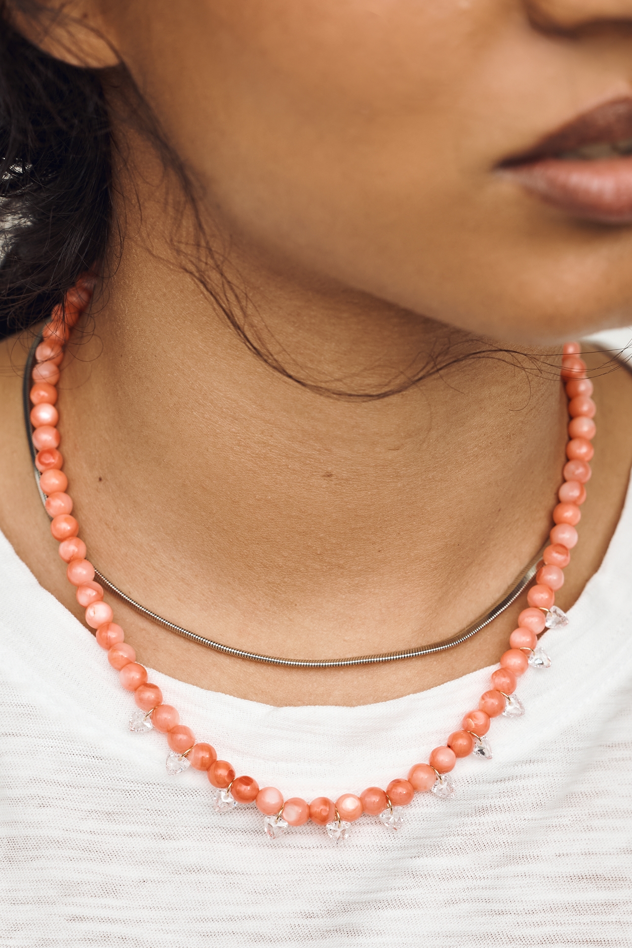 Beaded Crystal Necklace