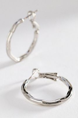 Ribbed Hoop Earrings