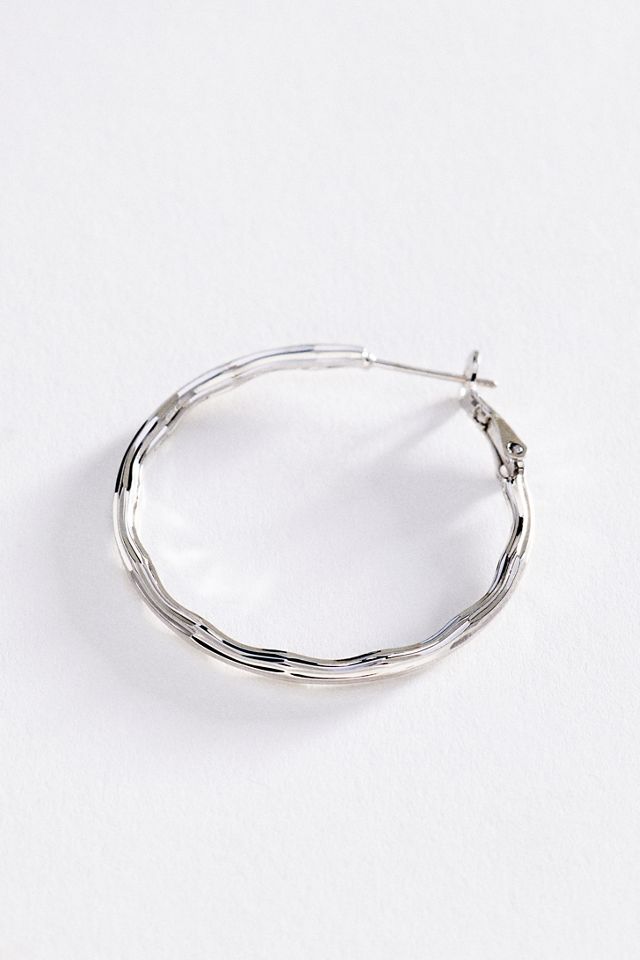 Textured Hoop Earrings #1