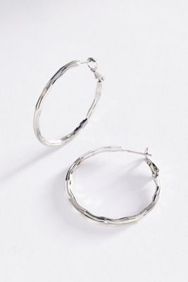 Textured Hoop Earrings