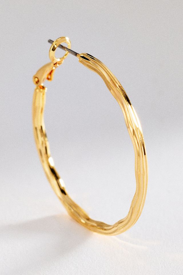 Textured Hoop Earrings #3