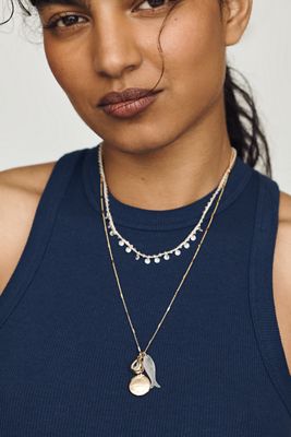 Threaded Layered Necklaces, Set of 2