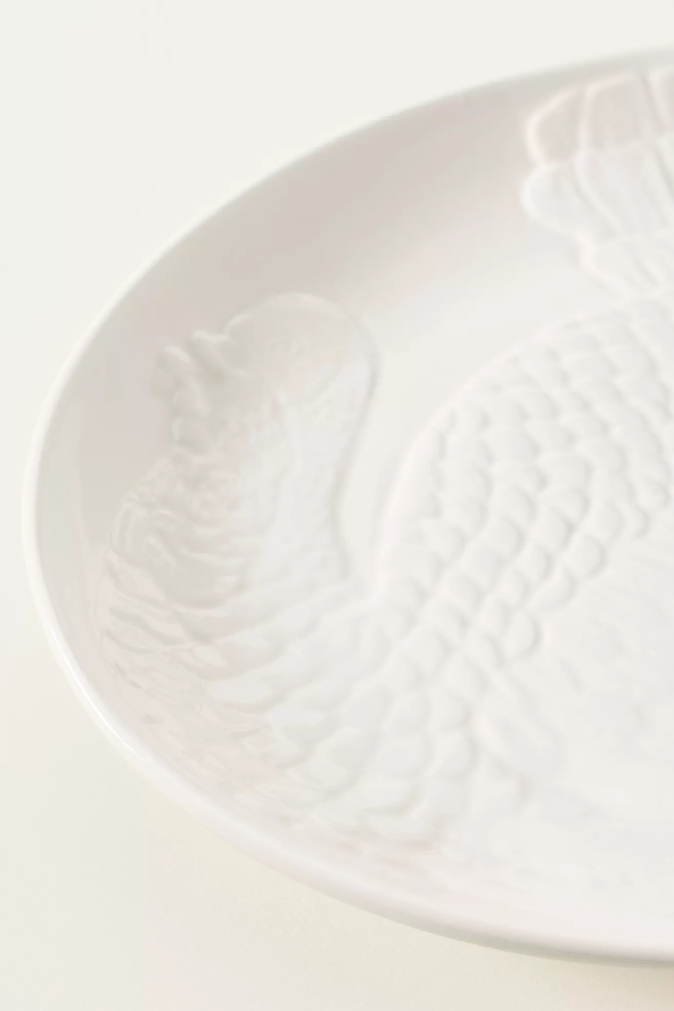 Italian Earthenware Figural Turkey Platter - thumbnail 4