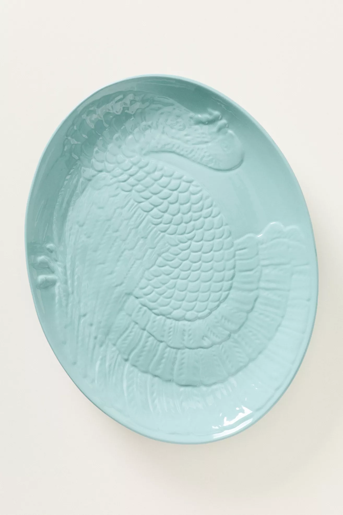 Italian Earthenware Figural Turkey Platter - thumbnail 5