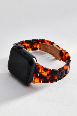 Posh Tech Autumn Resin Apple Watch Band In Brown