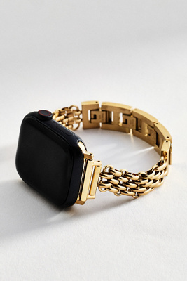 Posh Tech Sylvie Metal Apple Watch Band In Gold