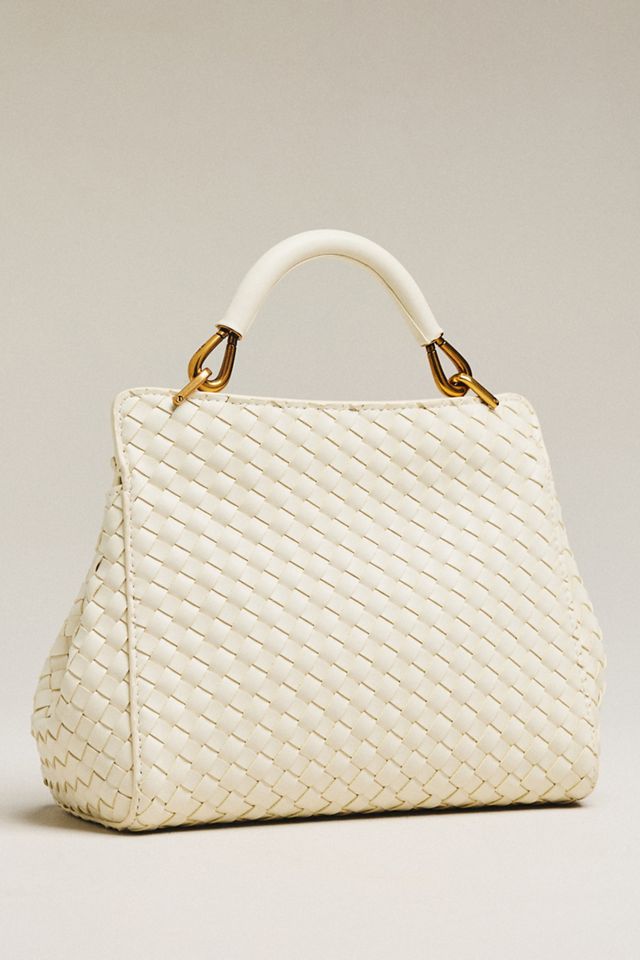 JW PEI Lucia Classic Top Handle Woven Bag | Anthropologie