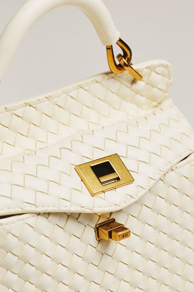 JW PEI Lucia Classic Top Handle Woven Bag | Anthropologie