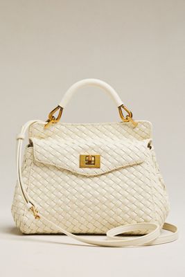 JW PEI Lucia Classic Top Handle Woven Bag