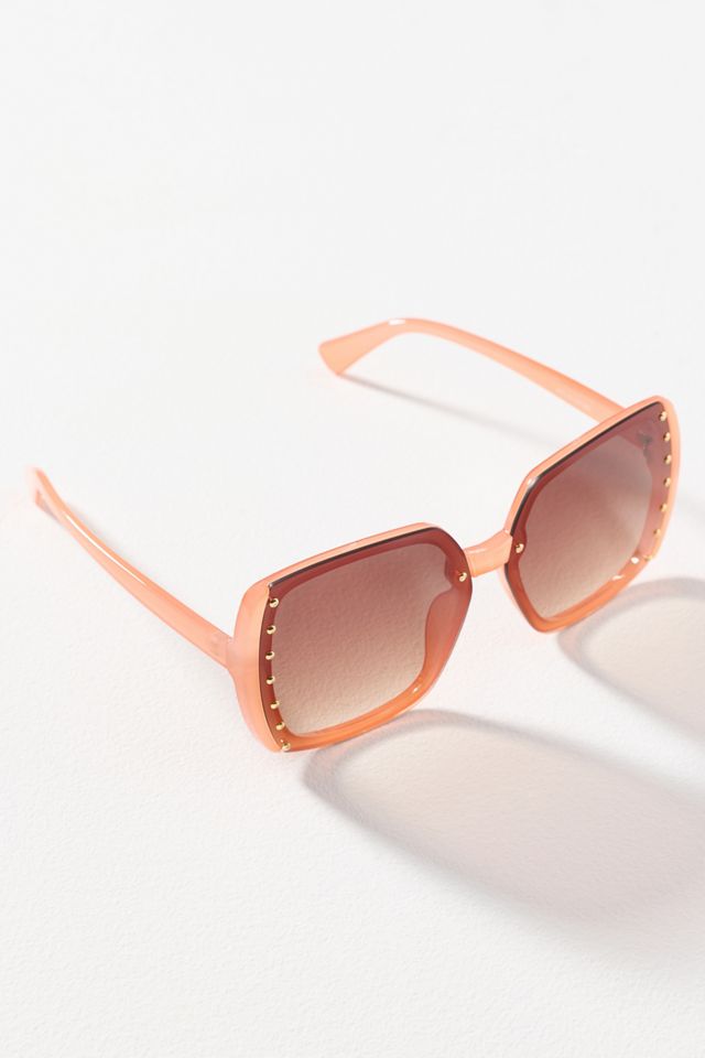 Eyeking Oversized Square Studded Sunglasses #1