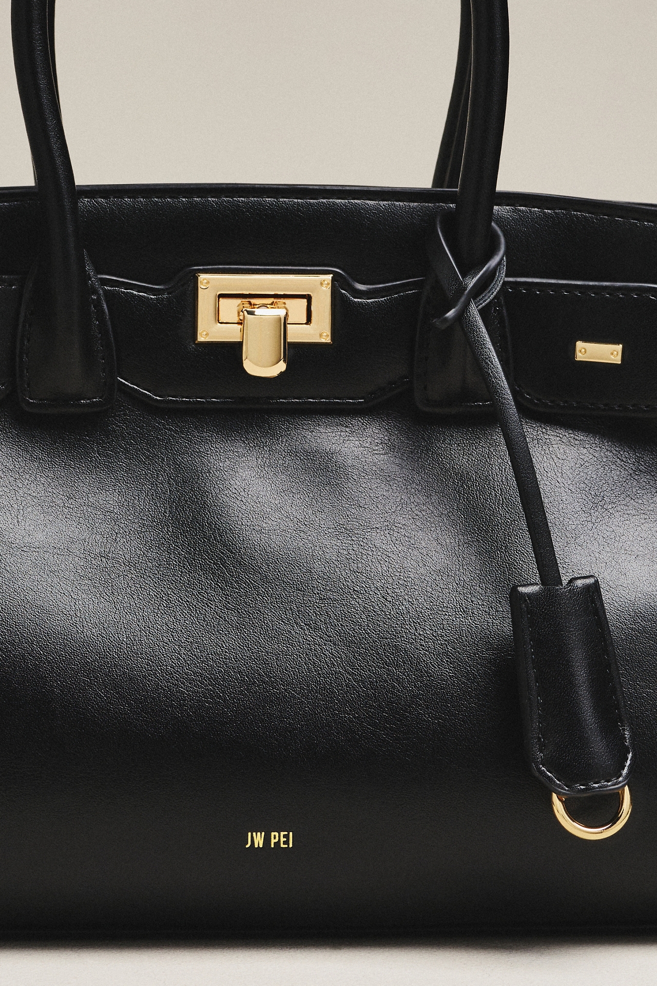 JW PEI Ziva Metal Lock Tote Bag