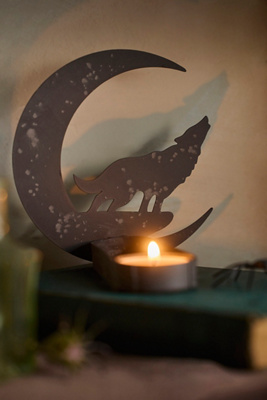 Terrain Shadow Casting Votive Holder In Black