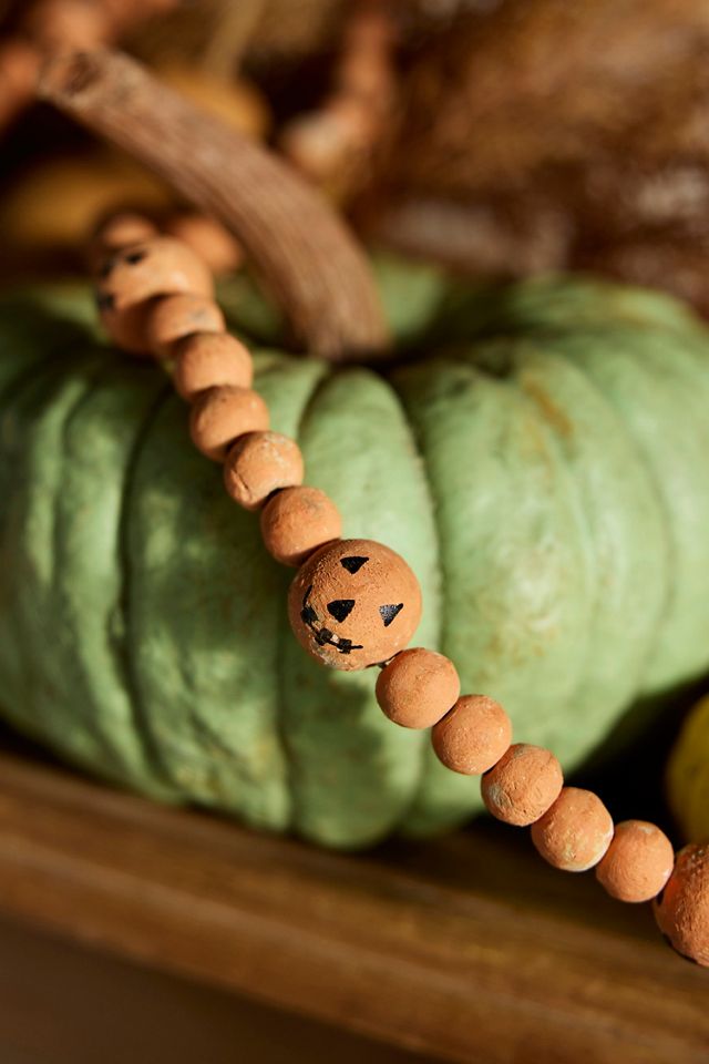 Wooden Pumpkin Garland #1