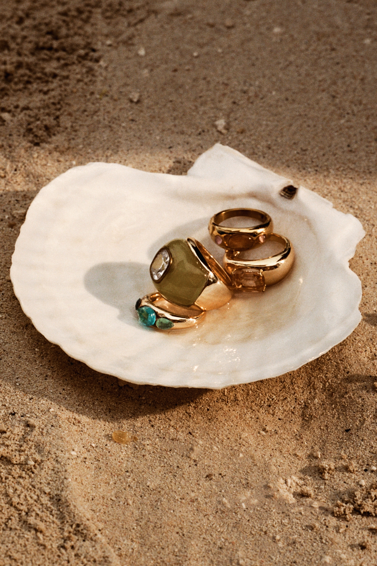 Crystal Resin Cocktail Ring