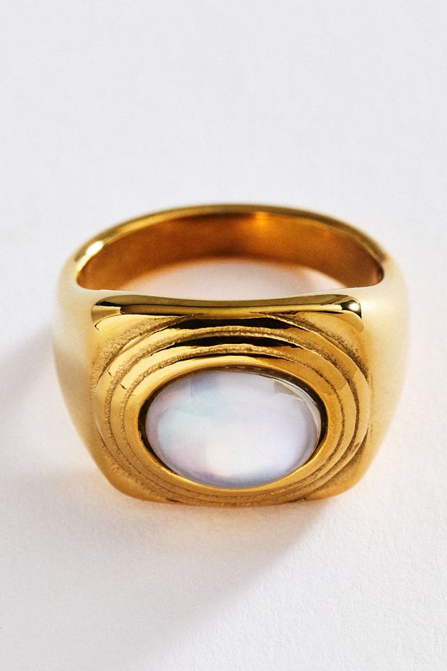 Chunky Stone Cocktail Ring #2