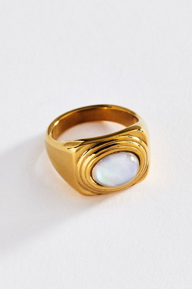 Chunky Stone Cocktail Ring #1