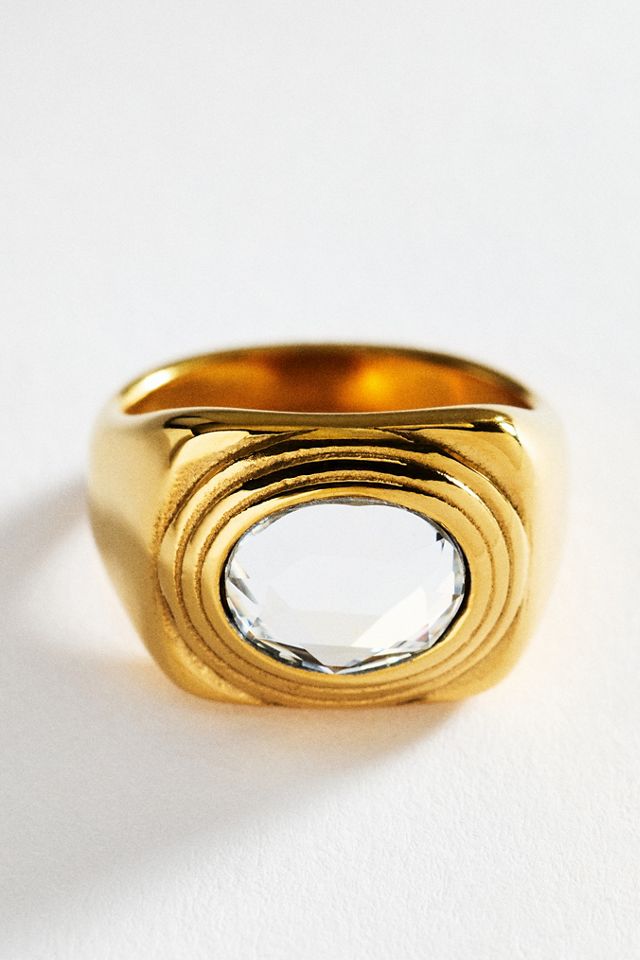 Chunky Stone Cocktail Ring #1