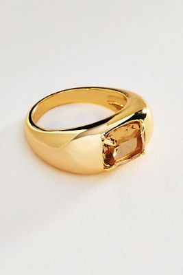 Rectangular Stone Chunky Ring
