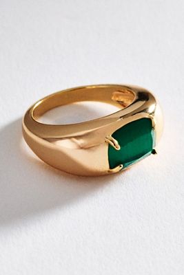 Rectangular Stone Chunky Ring
