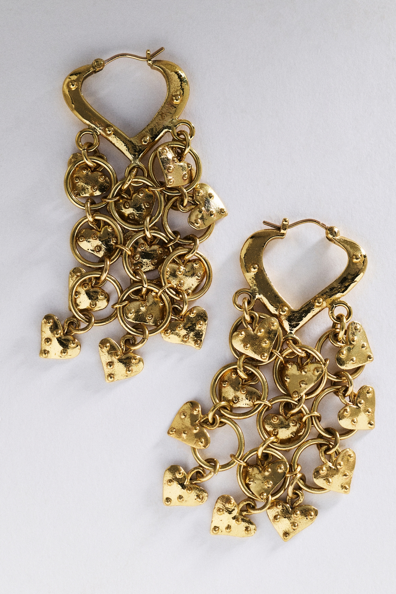 ALÉMAIS Heart Drop Earrings