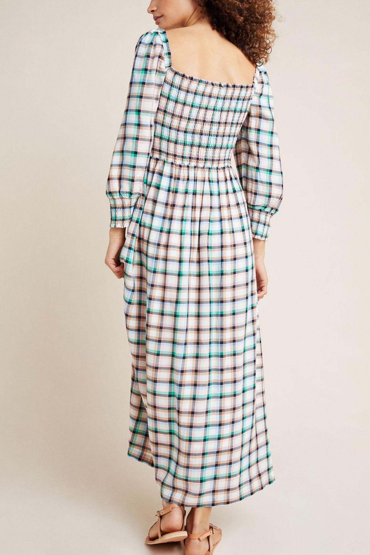 Maeve Cerie Smocked Maxi Dress
